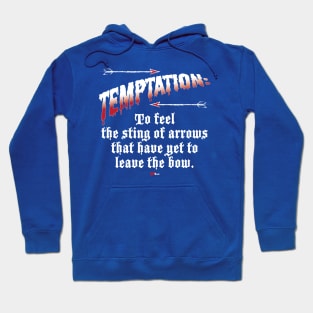 Temptation-white Hoodie